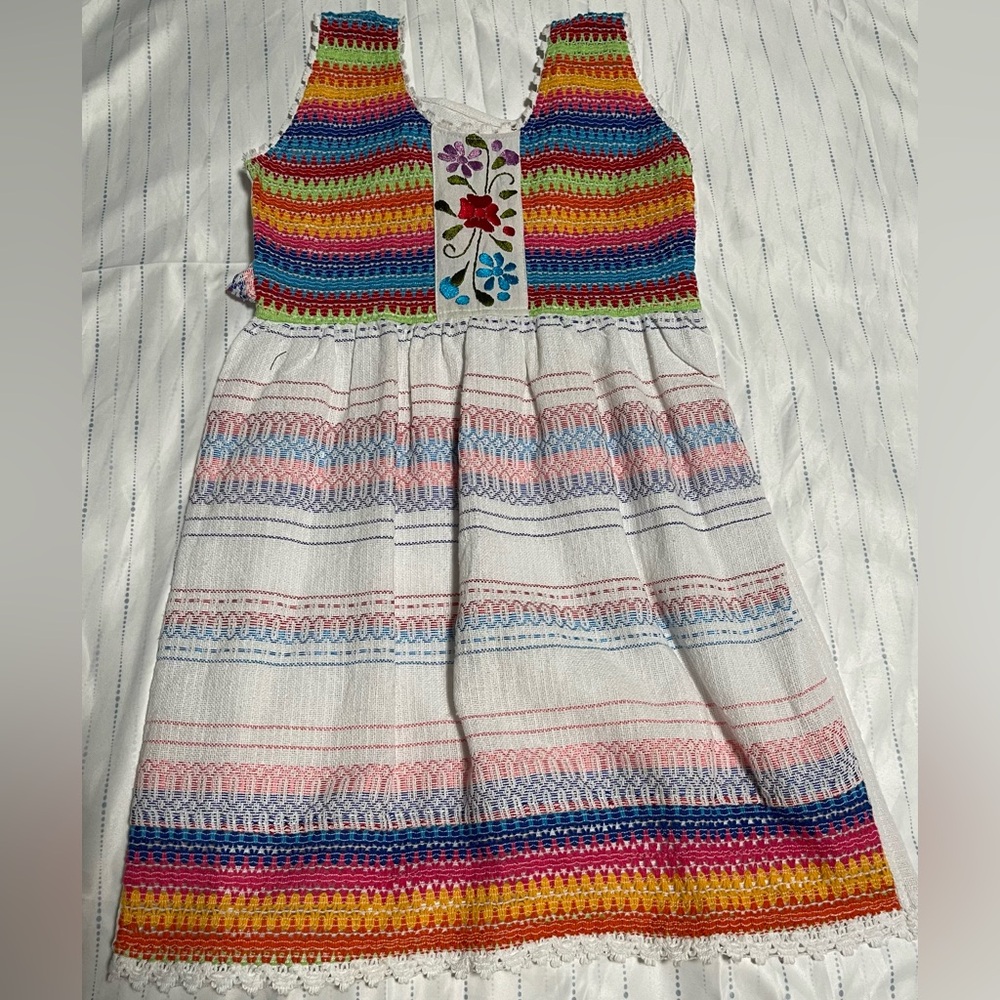 Mexican Embroidered Girls Dress